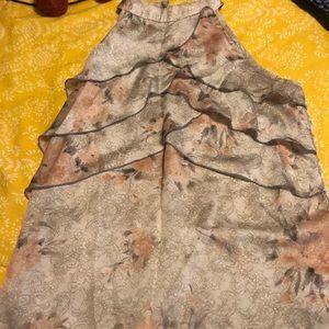 Stylish high neck ruffled top